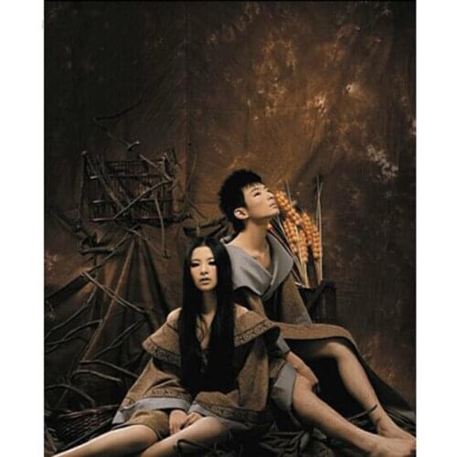 DAWNKNOW Old master painting Backdrops Handcrafted Pro Dyed Muslin Photography Background For Wedding Photo Studio DM105