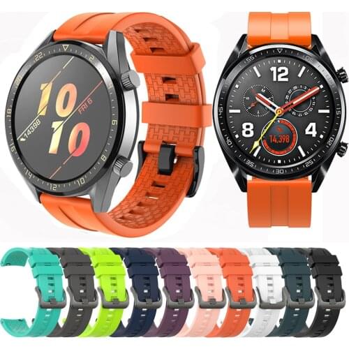 Hot Replacement Watchbands for HUAWEI WATCH GT 2 46mm/GT Active 46mm/HONOR Magic Silicone Strap Band GT2 Official style Bracelet