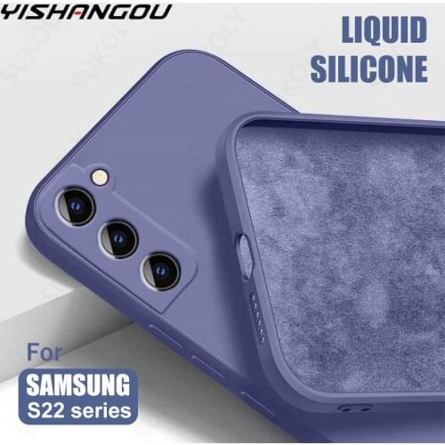 Luxury Original Square Liquid Silicone Case For Samsung Galaxy A51 A71 A50 A21S A31 A41 A20 A30 A50S A30S Shockproof Soft Cover