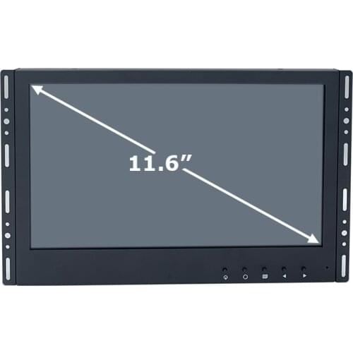 Widescreen 16:9 11.6 Inch Industrial Grade 10 Points Touch Capacitive Touchscren Display Monitor With VGA HDMI USB Interface
