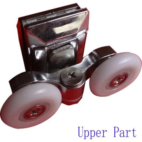 Upper part shower door rollers runners diameter 20mm/23mm/25mm Double-Wheeled replacement shower door accessories. 4pcs/lot