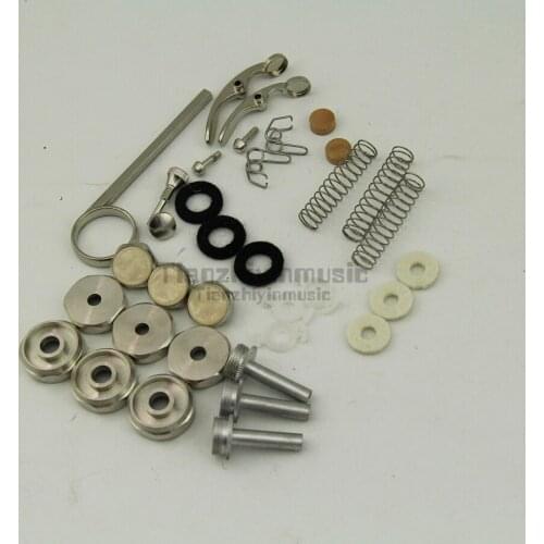 1ste trumpet Repair parts Top valve cap /Finger Button/Stem/Bottom Valve cap
