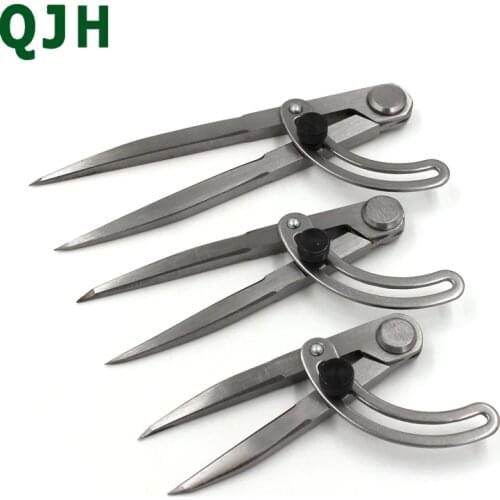 1PC Durable Adjustable Scriber Divider Wheel Compass Leather Stitch Hole Distance Measure Leather Divider Tool