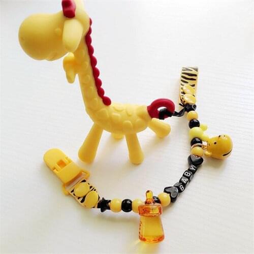 11 Styles Baby Cartoon Pacifier Clip Chain New Baby Boys Girls Pacifier Clips Newborn Pacifier Chain Clip Holder Nipple Feeding
