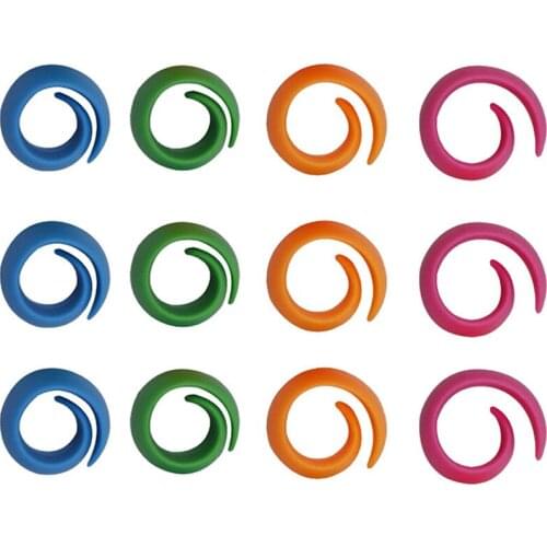 12PCS/Set Random Color Silicone Bobbin Clamps Holders Thread Spool Huggers Keep Savers Tools Sewing Accessories