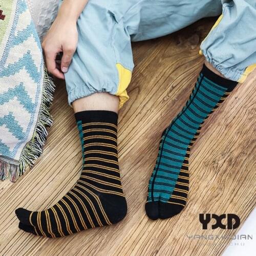 3 Pairs/Mens Socks Men Cotton Thick Japanese Style Kimono Flip Flop Sandal Split Clogs Two Toe Tabi Geta Socks With Print Drew