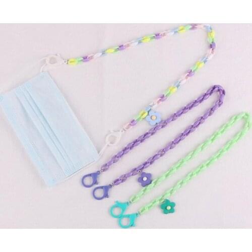 Acrylic Sunglasses Chain Women Glasses Chain Eyeglasses Strap Eyewear Cord Holder Hanging Mask Necklace Lanyard Anti Slip