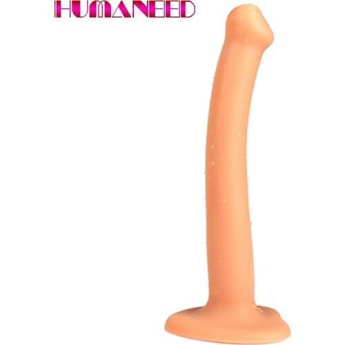 Slender Anal Plug Powerful Suction Cup Soft Dildo G-spot Vaginal Stimulator Butt Plug Prostate Massager Sex Toys for Men Women