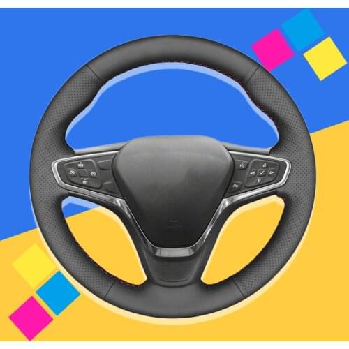 Auto Braid On The Steering Wheel Cover for Chevrolet Malibu XL 2016-2019 Equinox 2017 Opel Ampera -E 2019 Hand Stitch Car Covers