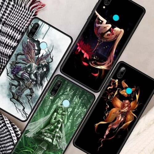 Gothic Skull Fairy Cell Phone Case for Huawei P smart Z 2019 P30 P40 P20 Mate 20 Lite E 40 Pro Mobile Phones Cover Coque