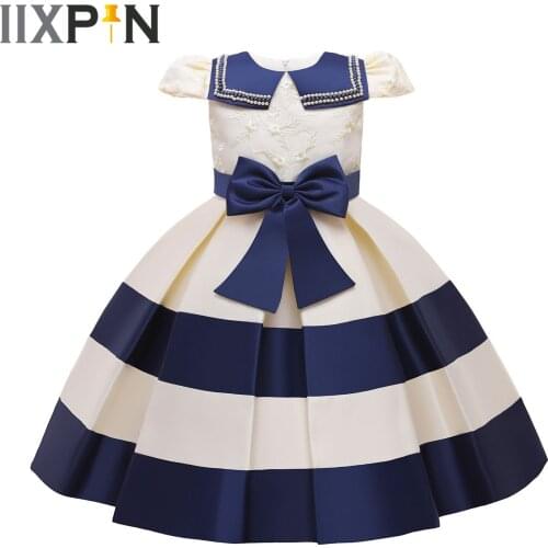 Kids Dresses for Girls Embroidery Beaded Princess Party Dress Wedding Birthday Dress Childrens Cosplay Costumes filles robes