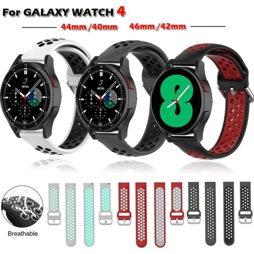 Breathable Strap For Samsung Galaxy Watch 4 classic 46mm 42mm Band For Galaxy Watch 4 44mm 40mm Strap Bracelet Watchbands