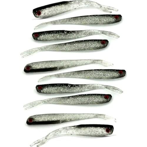 HENGJIA rubber plastic soft fishing lures artificial swimbaits trout catfish silicone baits pesca fishing baits 10cm 4g
