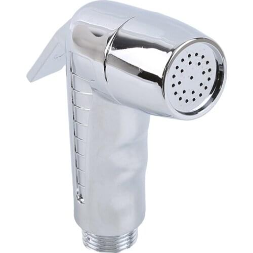 Chrome ABS Handheld Head Shower Head Nozzle Sprayer Shower Head Self Cleaning Shower Faucet Bidet Spray Bathroom Tool