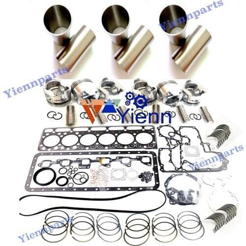 S2802 Overhaul Rebuild Kit With Gasket Kit Cylinder Liner Piston Ring For Kubota Tractor Engine Repair Parts