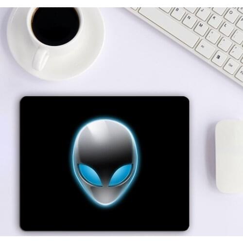Small Mouse Pad With Computer Brands Logo of Alienware Keyboard Gaming Accessories Gamer Desk Mat Mousepad Anime Rug Deskpad