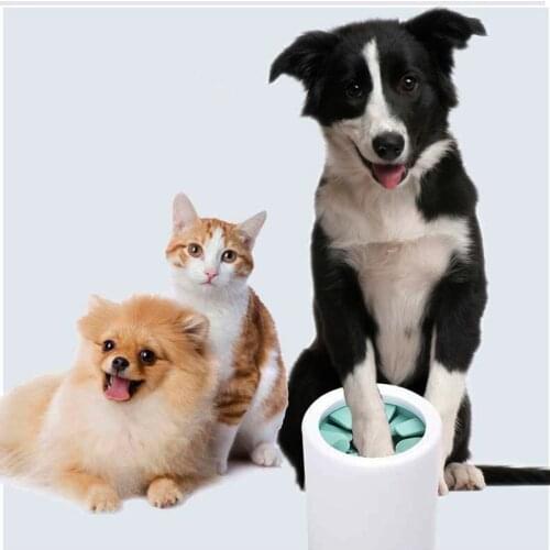Soft Silicone Combs Portable Pet Foot Washer Cleaner Pet Dog Foot Cleaner Cup Brush Quickly Wash Dirty Pet Products Foot Cleaner