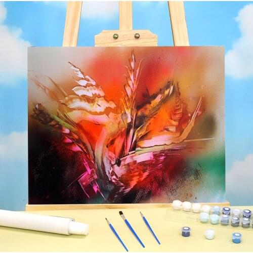 Abstract Autumn Mood DIY Painting By Numbers Complete Kit Oil Paints 50*70 Picture By Numbers Photo New Design For Handiwork