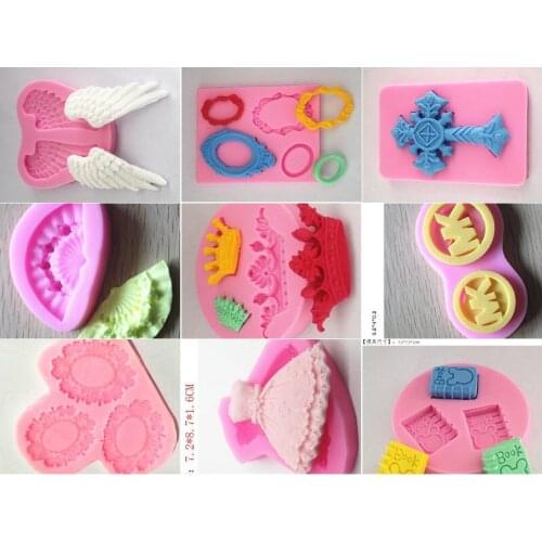 Wholesale/retail,free shipping, decoration series clay mould fondant lace mold silicone cake decorating mold