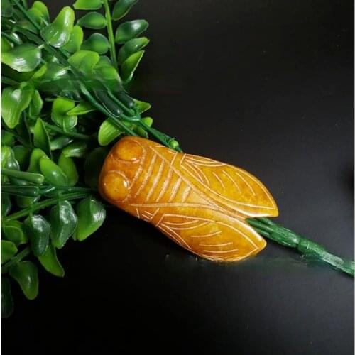 Natural Yellow Jade Pendant Jade Necklace Fashion Necklaces Men Woman Pendants Jadeite Necklace Charm Jewelry