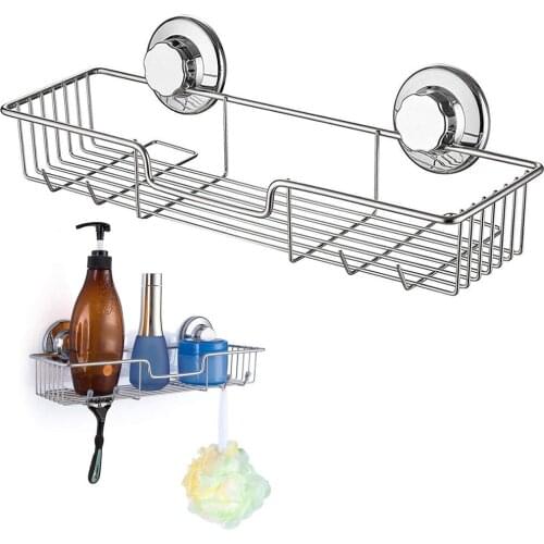 Bathroom Shower Shelf Holder Stainless Steel Corner Storage Rack Shampoo Soap Cosmetic Shelves Wall Mounted Kitchen Organizer