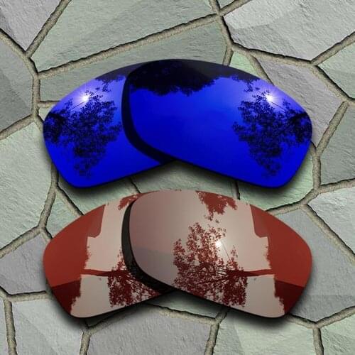 Violet Blue&Bronze Brown Sunglasses Polarized Replacement Lenses for Oakley Hijinx