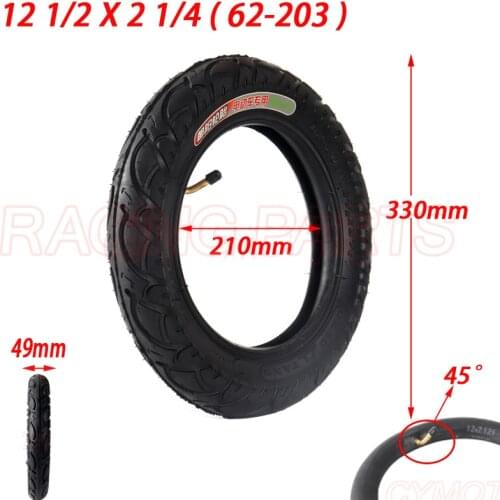 12 1/2 X 2 1/4 ( 62-203 ) Tire and inner tyre fits Many Gas Electric Scooters and e-Bike