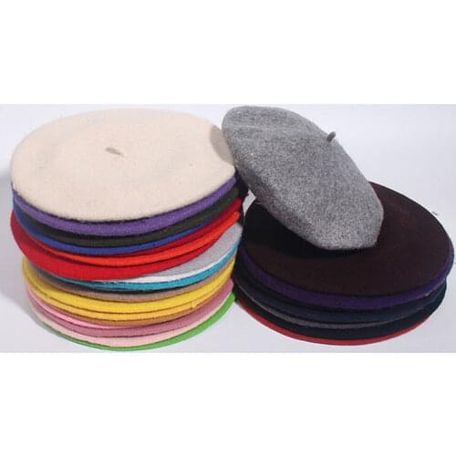 Womens hat Beret women autumn Winter hats beanie elegant Wool kawaii beanies cute artists french girly Keep warm british 2021