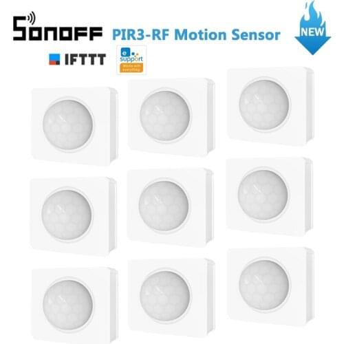 1-10PCS SONOFF PIR3-RF PIR Motion Sensor Smart Scenes Alert / Normal Mode Notification via eWelink Works with SONOFF RF Bridge
