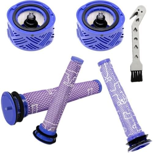 1Set Pre-Filter and HEPA Filter for Dyson V6 V7 V9 Vacuum Cleaner 965661-01& 966741-01 Replacement Accessories