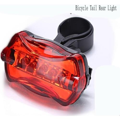 10PCS 5 LED Bike Bicycle Light Tail Rear Warning Flashlight Lamp Bike LED Light Butterfly Taillight Waterproof Ultra Bright