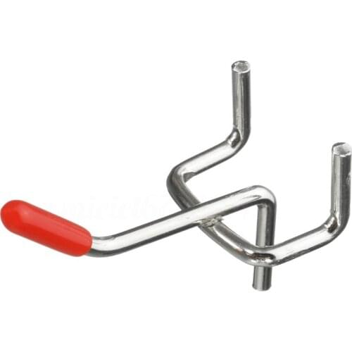 25x Single Pegboard Hooks 50mm Board Slat Wall Retail Display Shop Peg Fits 25mm