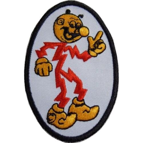 3.74'' REDDY KILOWATT Embroidered Oval Iron-On Patch