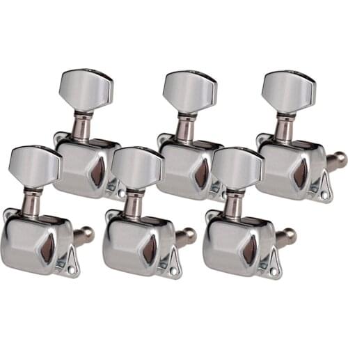 6R Semiclosed Tuning Pegs Key Tuners Machine Heads for Electric Guitar Parts