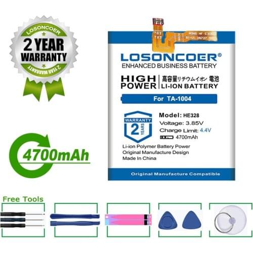 LOSONCOER Battery 4700mAh HE328 For Nokia 8 Nokia8 TA-1004 N8 Mobile Phone Battery +Free Tools in stock