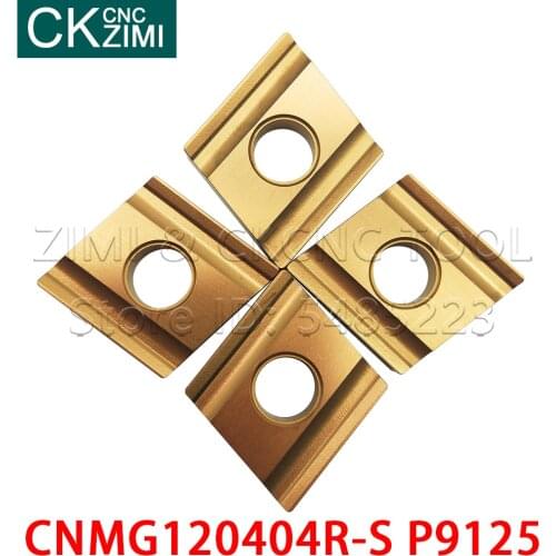 CNMG120404R-S P9125 Carbide Turning Inserts CNC slotted blade Slotted rough External wood Turning Tools CNMG 120404R S for steel