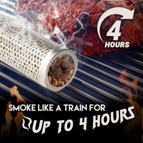 Hot sell Smoker Grill Tube Stainless Steel For Vegetables, Cheese, Nuts,dense Smoke Bbq Grill Accessories Cold Smoke Generator