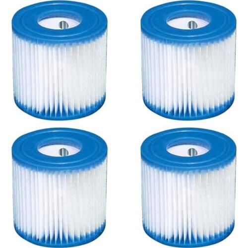 4 Pcs Pool Filter Cartridges Type H Replacement Swimming Pool Filter for Intex H,29007E Pool Filter Cartridges