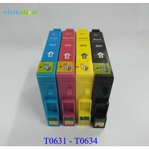 Einkshop 4pcs Compatible T631 T0631 Ink Cartridge t0631 For Epson Stylus C67 C87 CX3700 CX4100 CX4700 Printer Ink T063