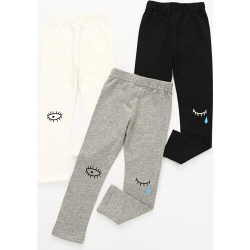 2016 Korean Childrens Garment Autumn New Pattern Girl Baby Eye Underpant Girl Self-cultivation All-match Pants Long Pants