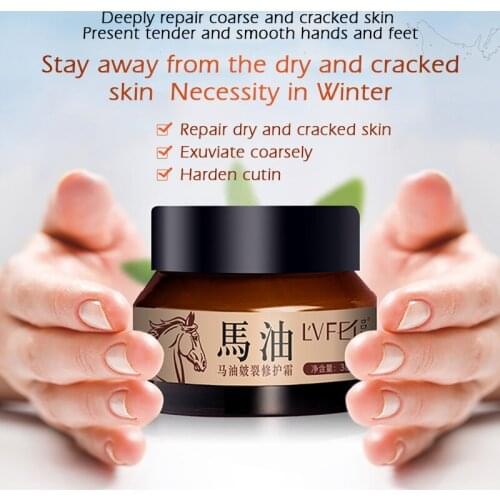 Horse Oil Hand Cream Moisturizing Whitening Deep Repairing Coarse Cracked Anti Aging Wrinkle Cream Nourishing Hand Feet Care