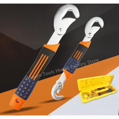 Multi-Functional Adjustable Wrench Torque Ratchet Self-gripping Snap'n Grip Spanner Universal Plumping Valves Car Repair Tool