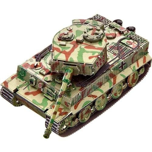 2021 Piececool Tank MODEL 3D Metal puzzle Collection Puzzle DIY 3D Laser Cut Model Puzzle Toys for Adult Desktop Decoration
