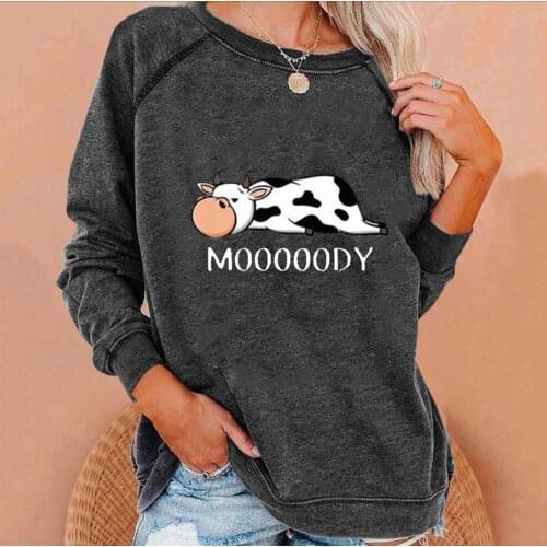 New Autumn/Winter 2021 print long-sleeved hoodie in contrasting colors