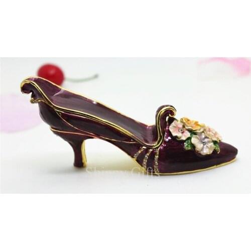 Wholesales high-heeled shoes shape wedding trinket box Wedding Small Decorative Gift Box