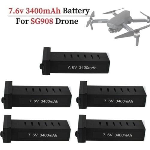 Original Battery for sg908 Drone 7.6V 3400MAH Lipo battery accessories SG908 Drones Battery 1-5Pcs