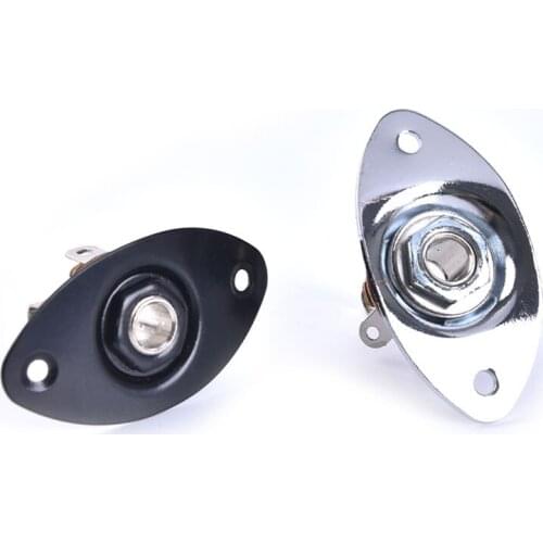 Plate Guitar Bass 1/4 Output Input Jack Socket For Electric Guitar Parts 4.8*2.5cm