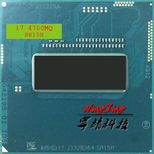Intel Core i7-4700MQ i7 4700MQ SR15H 2.4 GHz Quad-Core Eight-Thread CPU Processor 6M 47W Socket G3 / rPGA946B