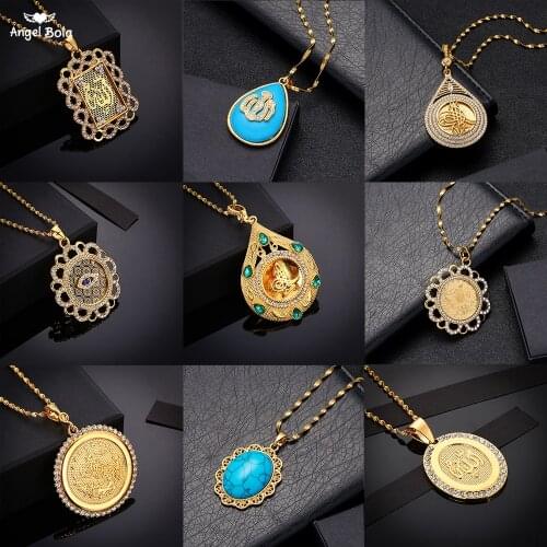 Luxury Crystal Coin Necklace Turks Women/Men Gold Color Turkey Wedding Jewelry Turkish Coin Lucky Allah Pendant Never Faded