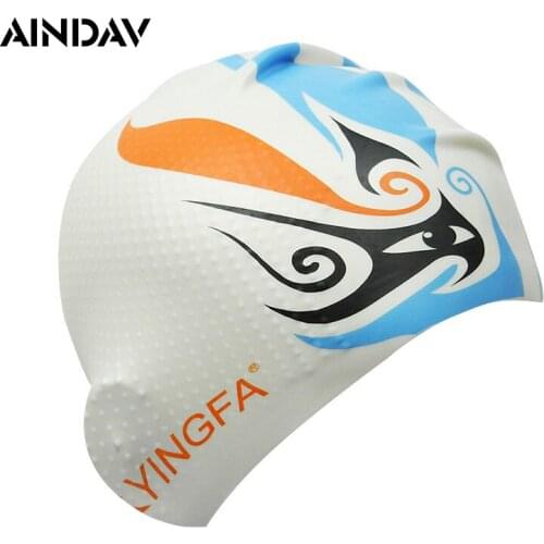 Silicone Unisex Particle Swimming Caps Men and Women Swimming Hat Pool Wear Protect Ears Durability Swim Bathing Cap